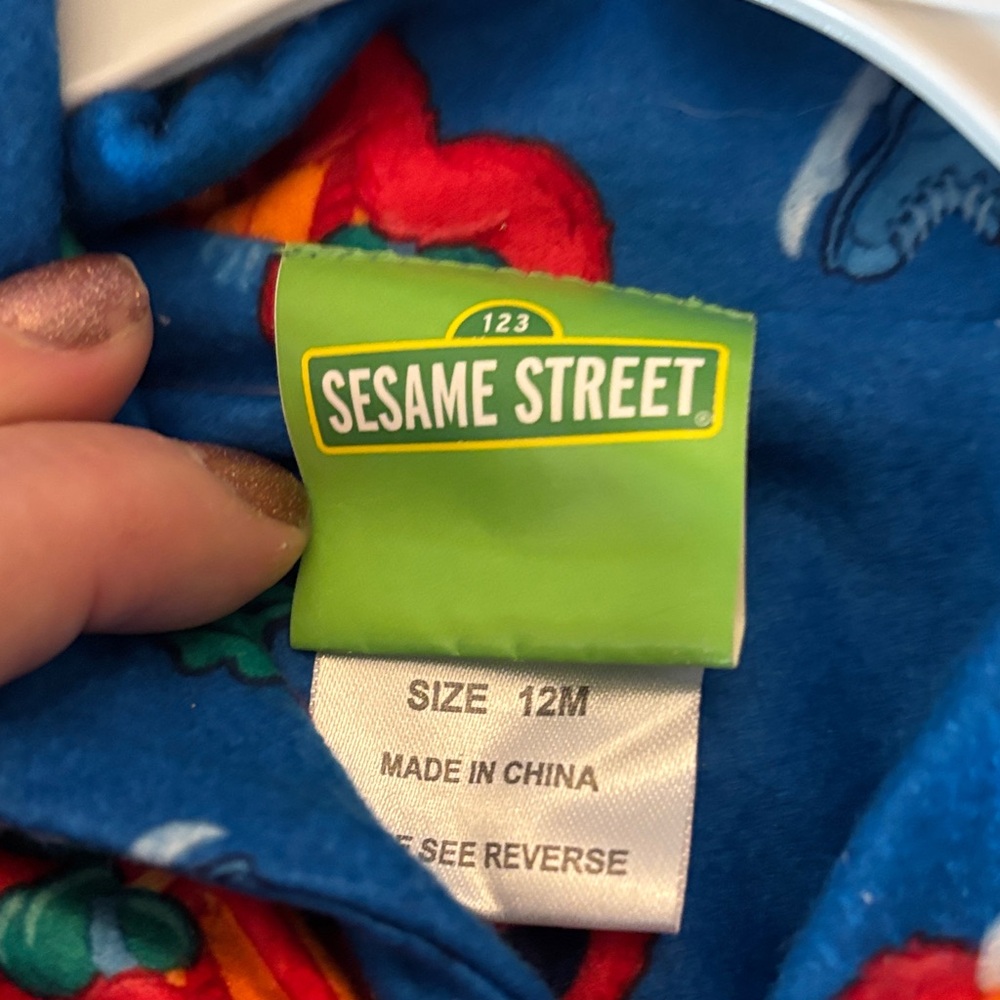 NWT Sesame Street Elmo Pajama Set - Blue and Red - Picture 3 of 5